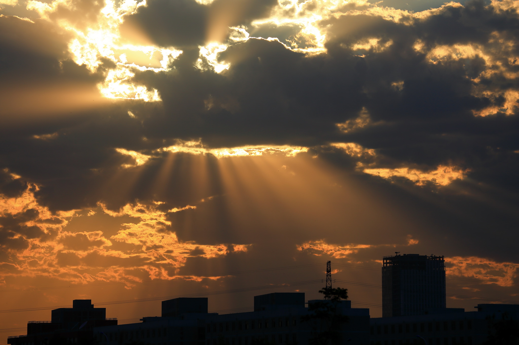 夕阳之耶稣光