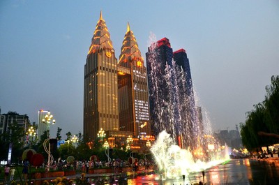 重庆南滨路公园音乐喷泉