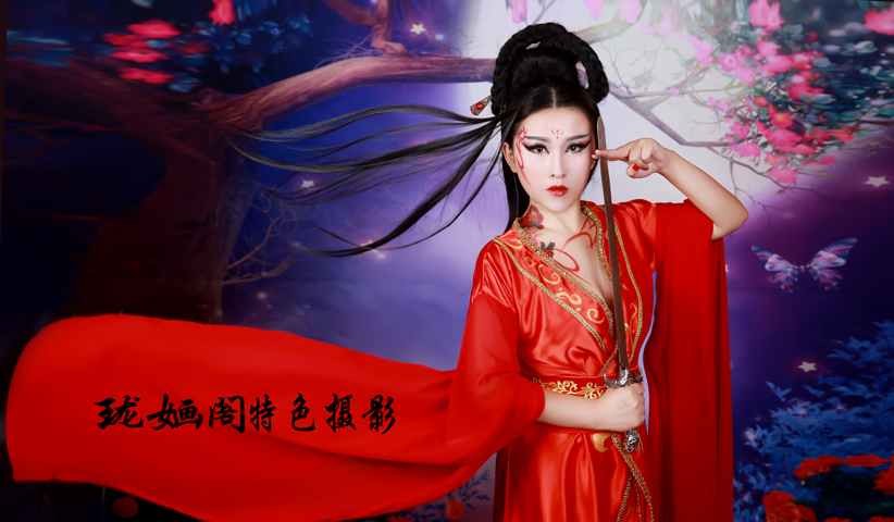 常熟古装写真摄影--花千骨妖神系列