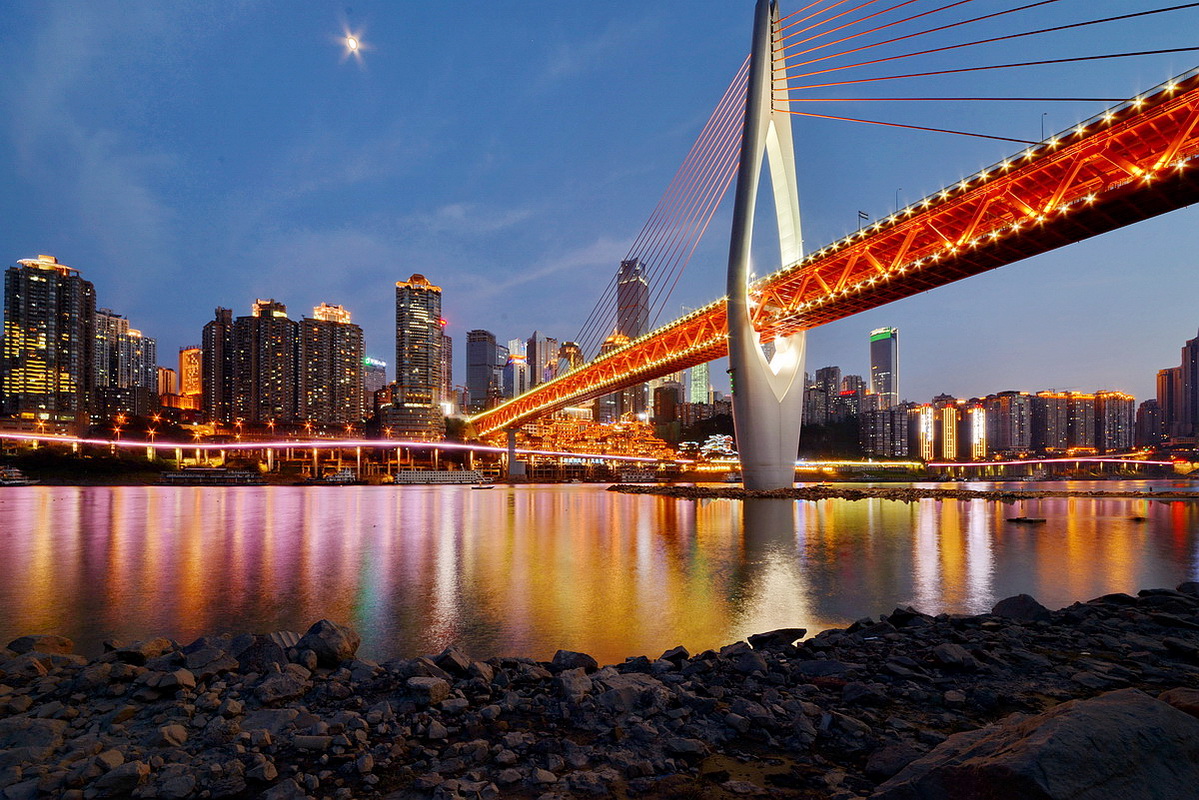 重庆夜景千厮门大桥|摄影|风光摄影|摄影师张坤琨 - 原创作品 - 站酷 (ZCOOL)