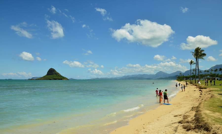 【夏威夷印象--美丽的白沙滩(2)摄影图片】风光