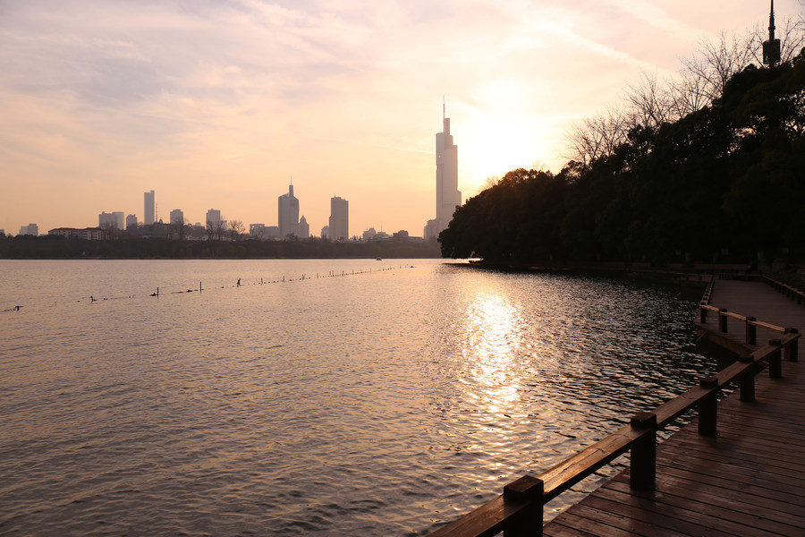 玄武湖日落