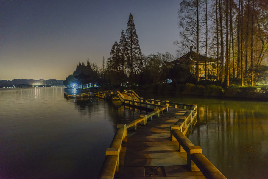 杭州西湖夜景