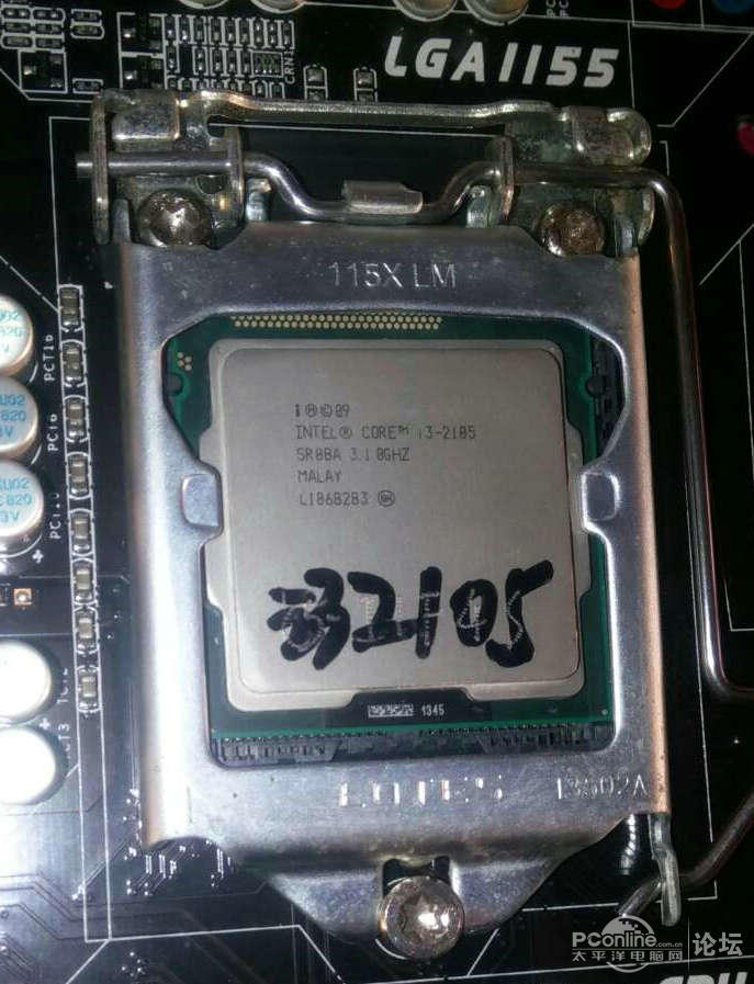 i3 2105处理器qs版本加h61主板_二手电脑\/DIY