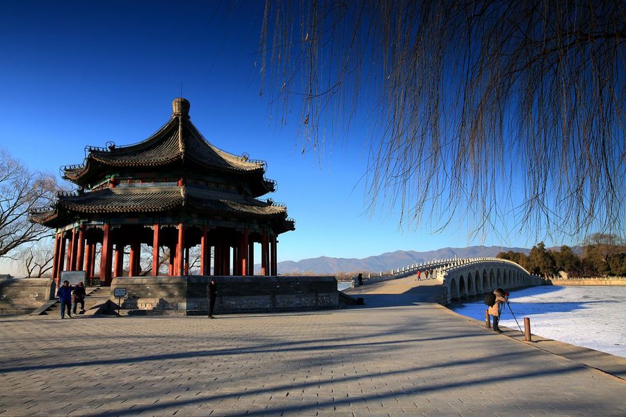 小寒拍颐和园