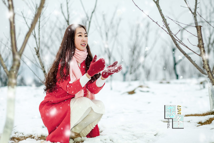 "恋冬"!雪景人像