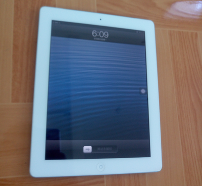 苹果ipad4WiFi+插卡港版白色32G系统6.1买到