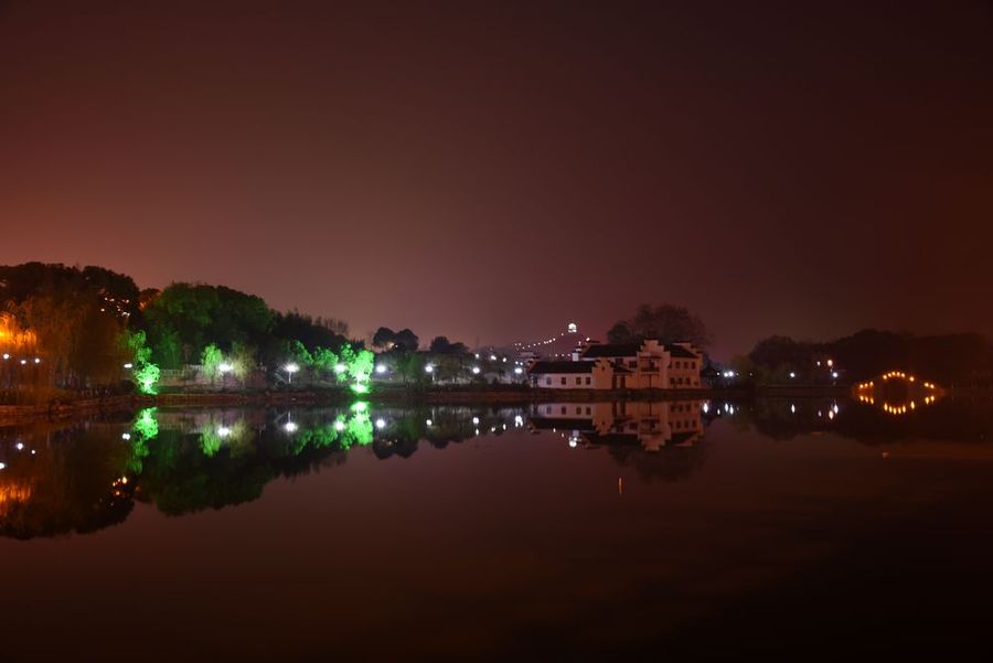 枞阳莲花湖夜景