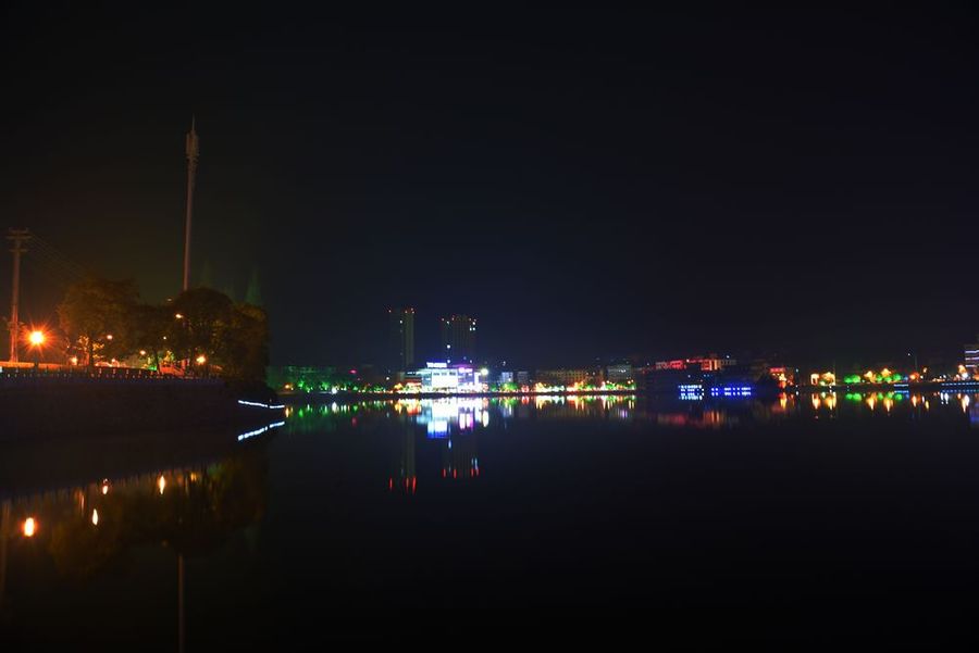 枞阳莲花湖夜景