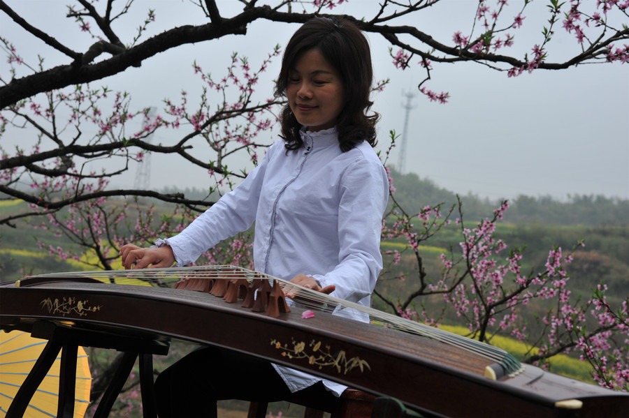 桃花仙境---桃花女下凡中国 绩溪 桃花坞