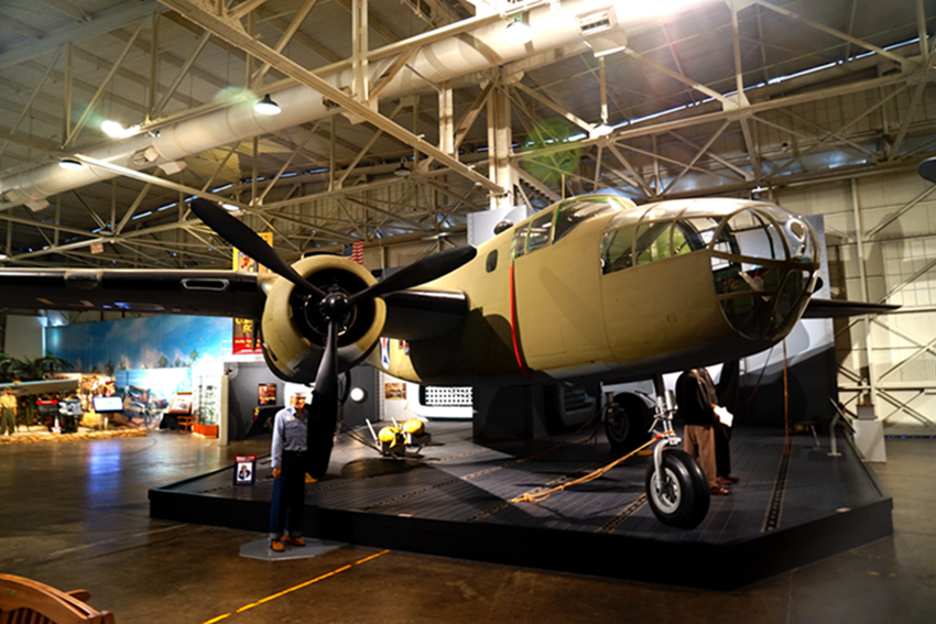 【太平洋航空博物馆中的二战飞机 摄影图片】