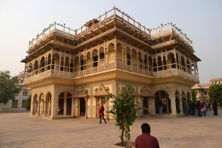 印度旅游图片——斋普尔  宫殿博物馆,风之宫殿