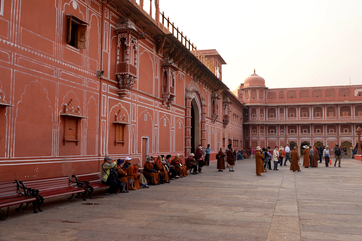 印度旅游图片——斋普尔 宫殿博物馆,风之宫殿