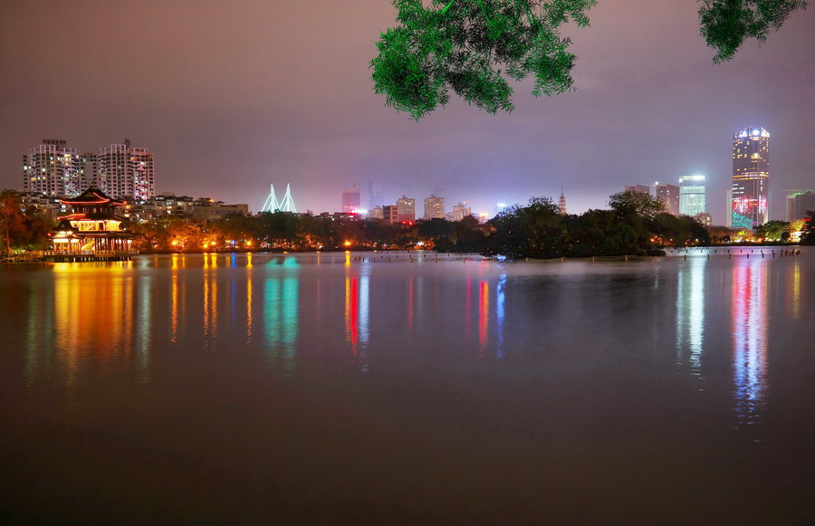 夜拍惠州西湖