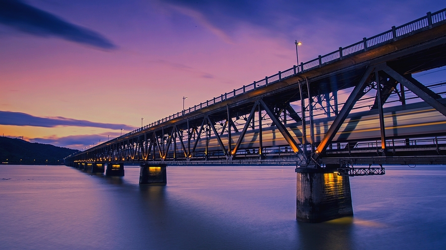 【钱塘江大桥夜景摄影图片】风光摄影_太平洋电脑网摄影部落