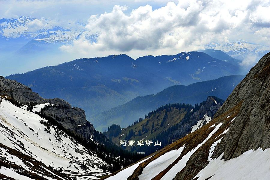 【瑞士-阿尔卑斯山之雪景摄影图片】风光旅游