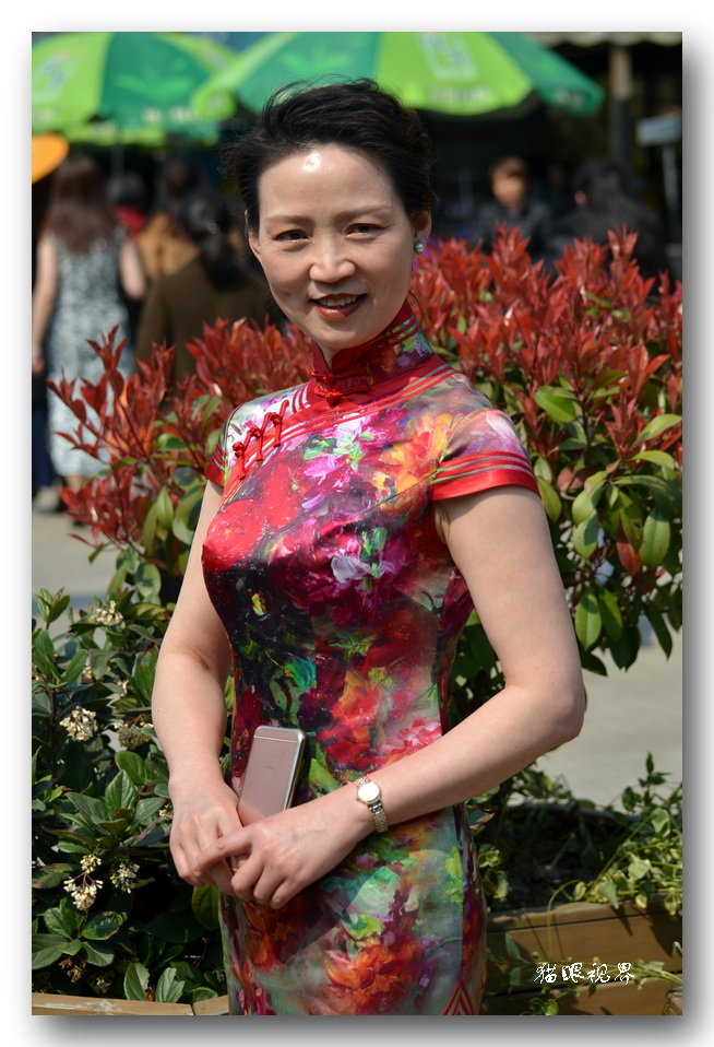 【上海植物园旗袍秀--人物抓拍(二)摄影图片】人像_网