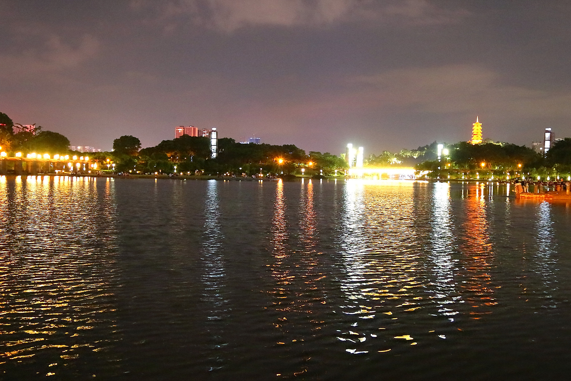 南海桂城千灯湖,夜景.