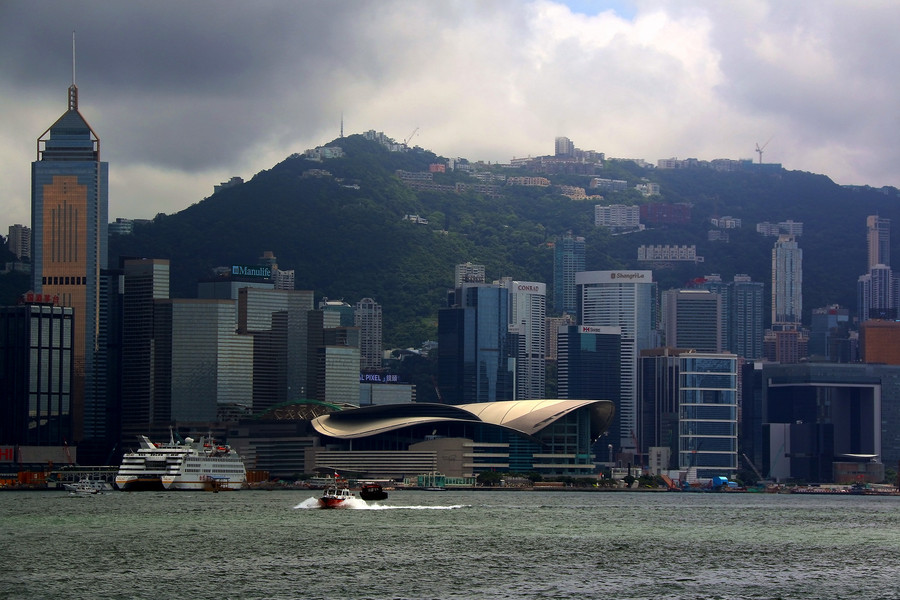 香港维多利亚港湾,风景照.