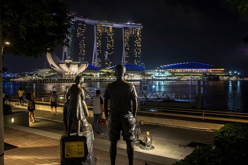 新加坡--金沙湾夜景