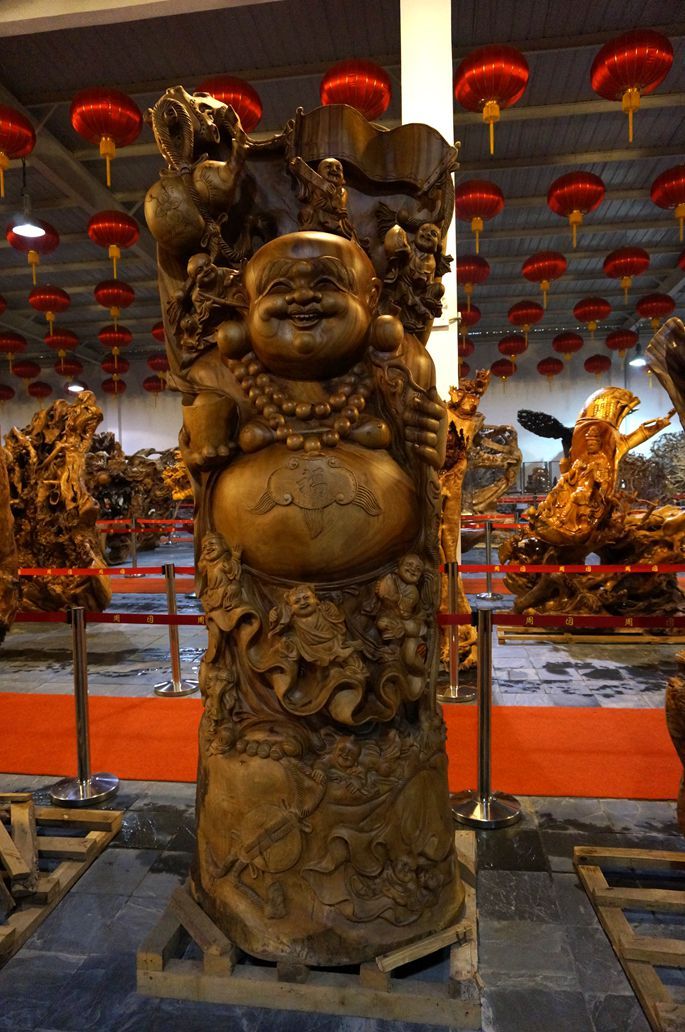 【南京溧水周园的木雕根雕艺术品摄影图片】纪