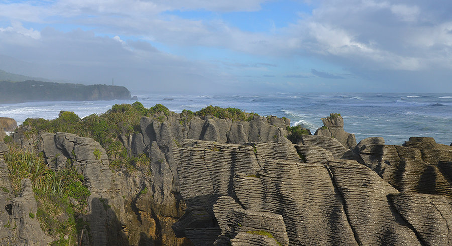 【新西兰旅游图片--南岛 千层岩摄影图片】风光