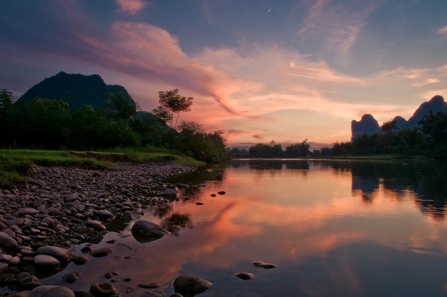 双江晚景