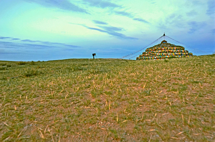 【乌拉特中旗的大敖包摄影图片】风光旅游摄影