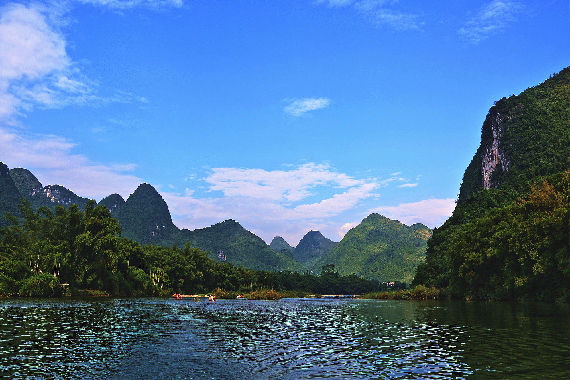 旅游随拍图.广西宜州市,古龙河风景.