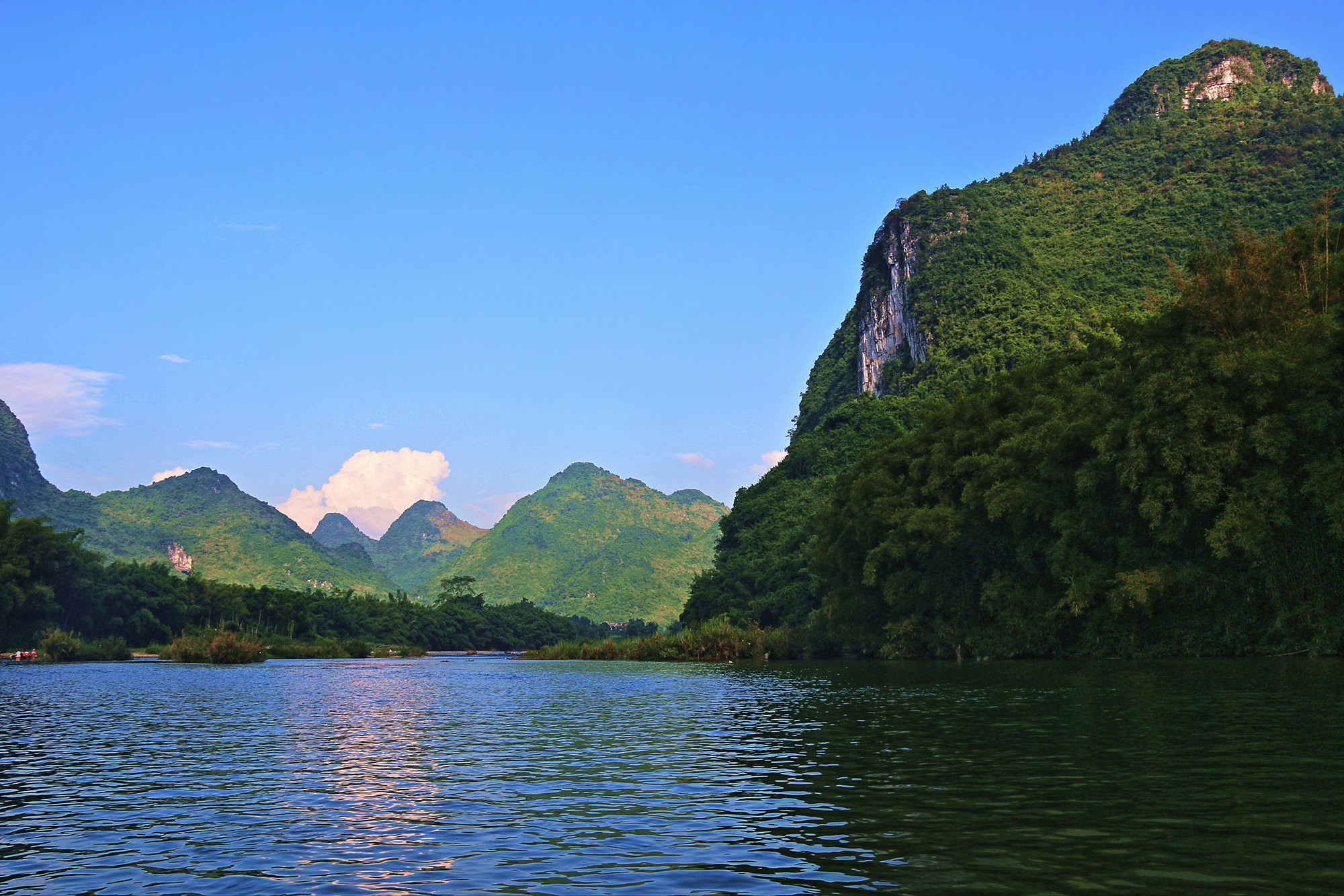 旅游随拍图.广西宜州市,古龙河风景.