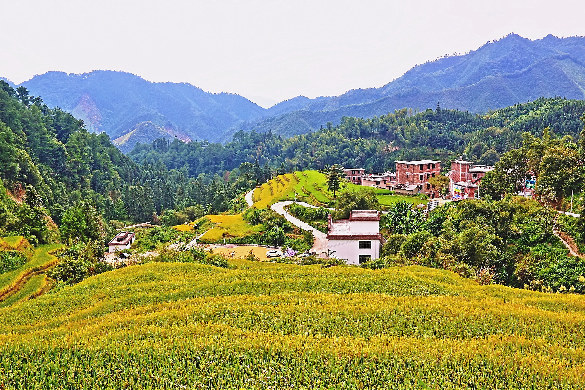 广东连山县,欧家村梯田.