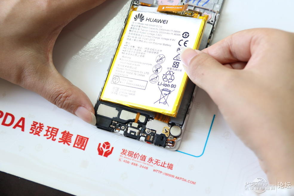 华为P9手机拆机安装维修更换屏幕细致教程-A