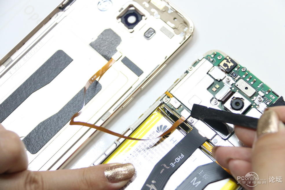 华为麦芒5手机拆机维修与安装机器详细步骤教