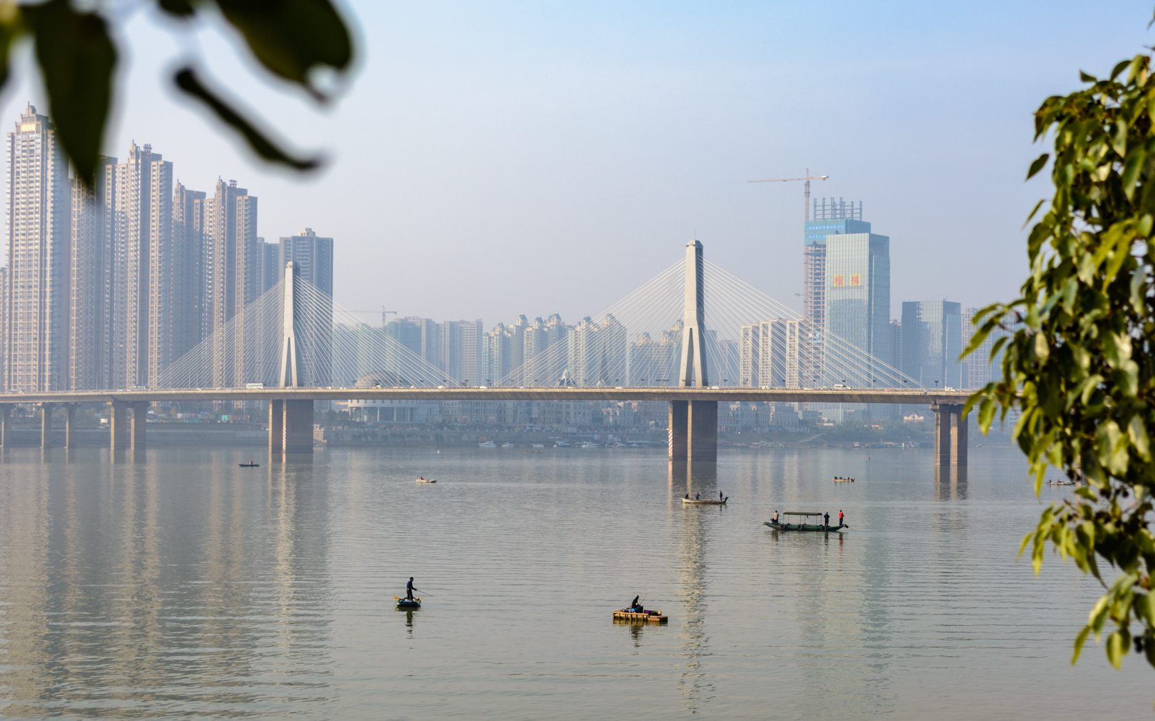 长沙湘江风光