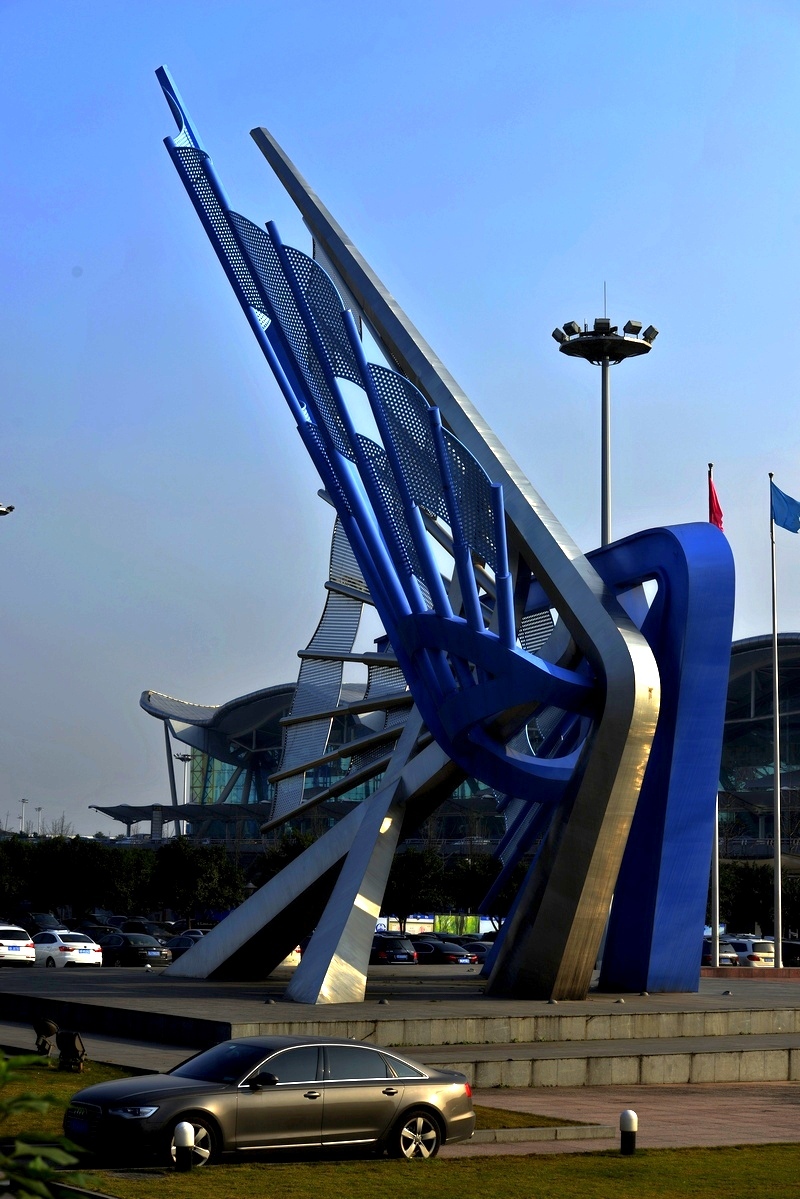 重庆江北机场外景观雕塑 (共p)