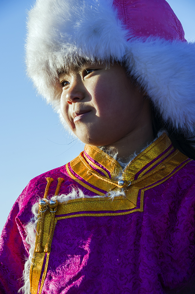 美丽淳朴的蒙古人
