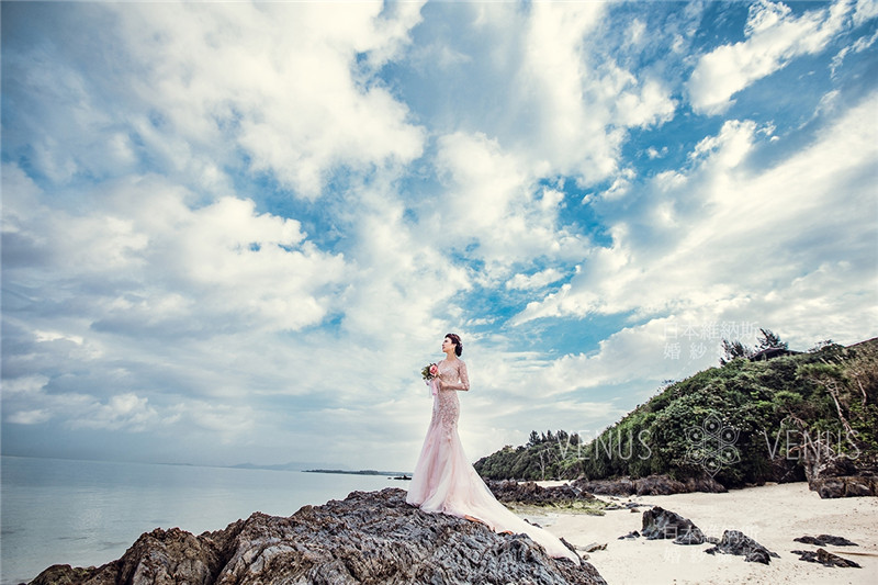 【日本维纳斯婚纱摄影《旅拍海滩婚纱照》摄影