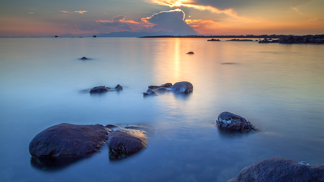 慢门海景