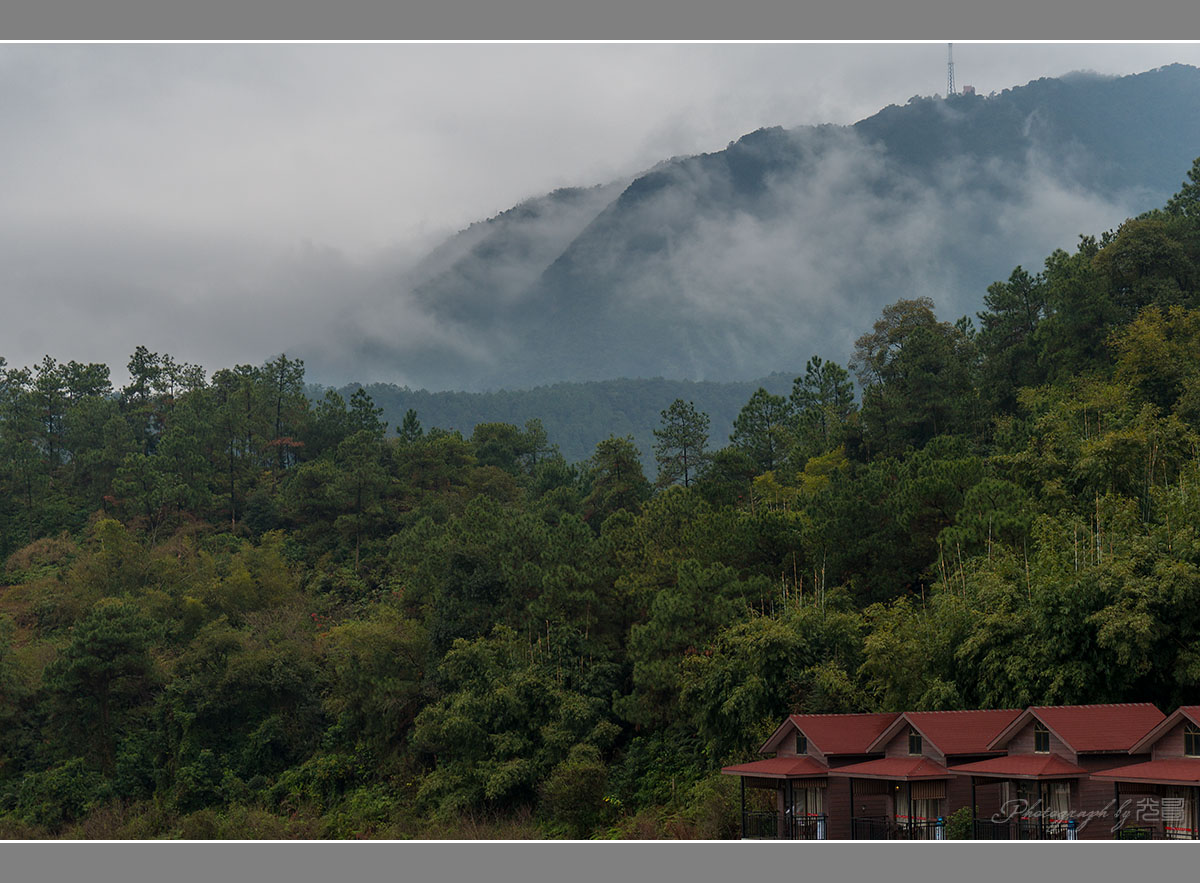 烟雨贞山 云中禅院