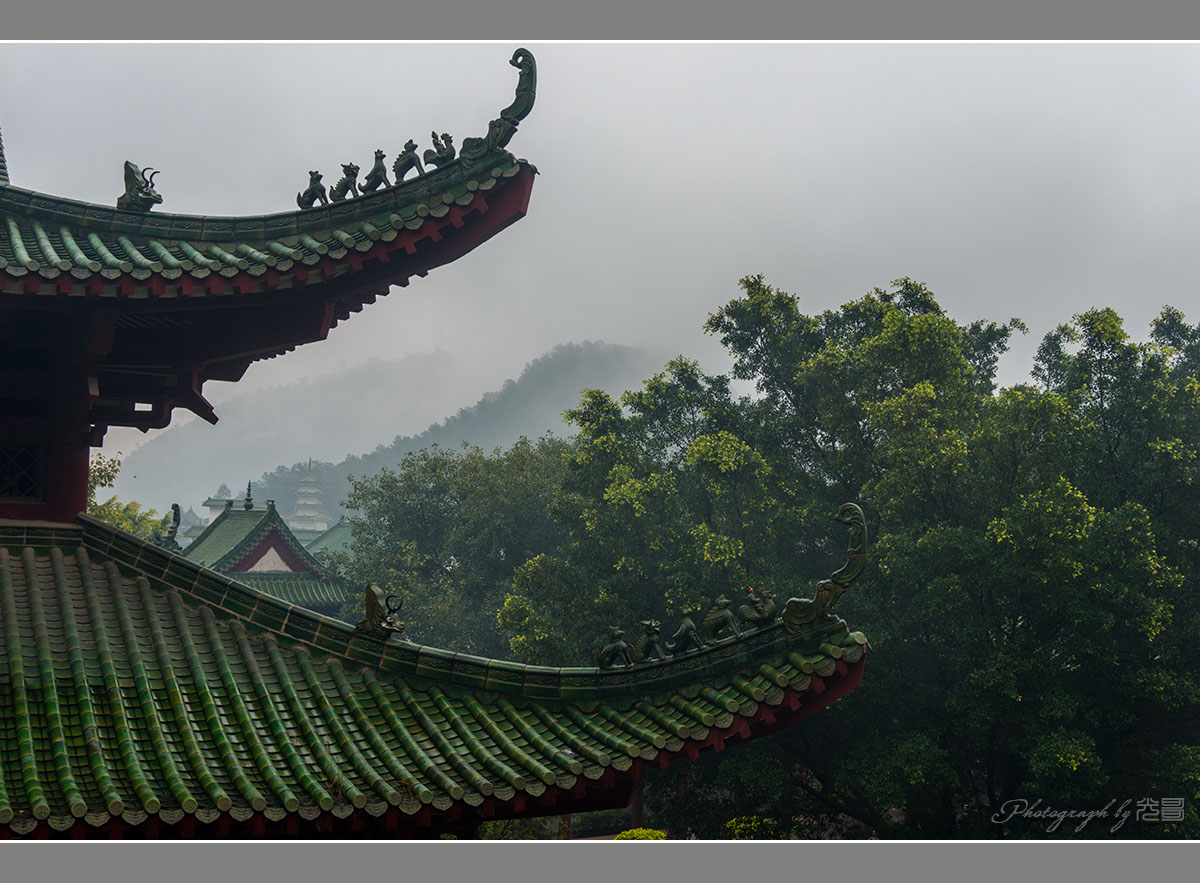 烟雨贞山 云中禅院