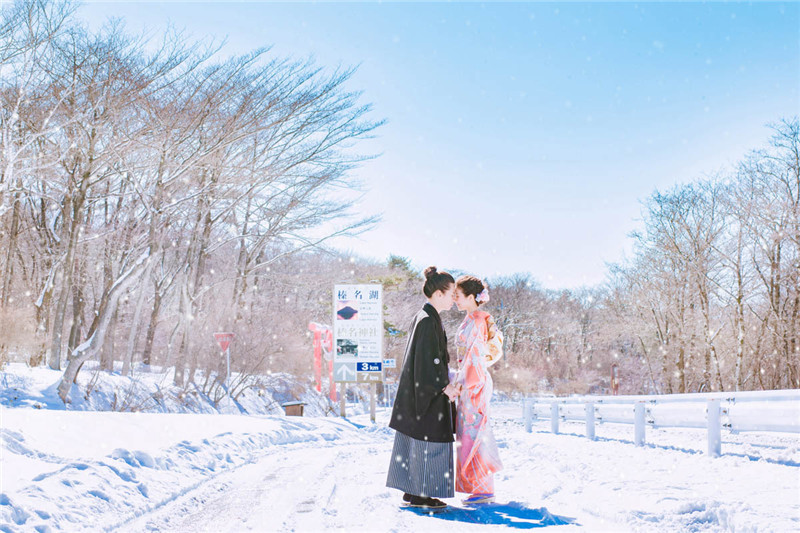 【日本维纳斯婚纱摄影《日本冬季雪景拍摄》摄