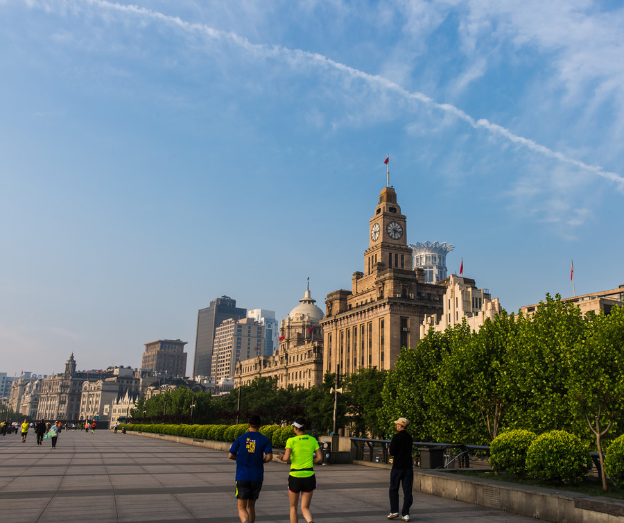 上海的夜色和晨景