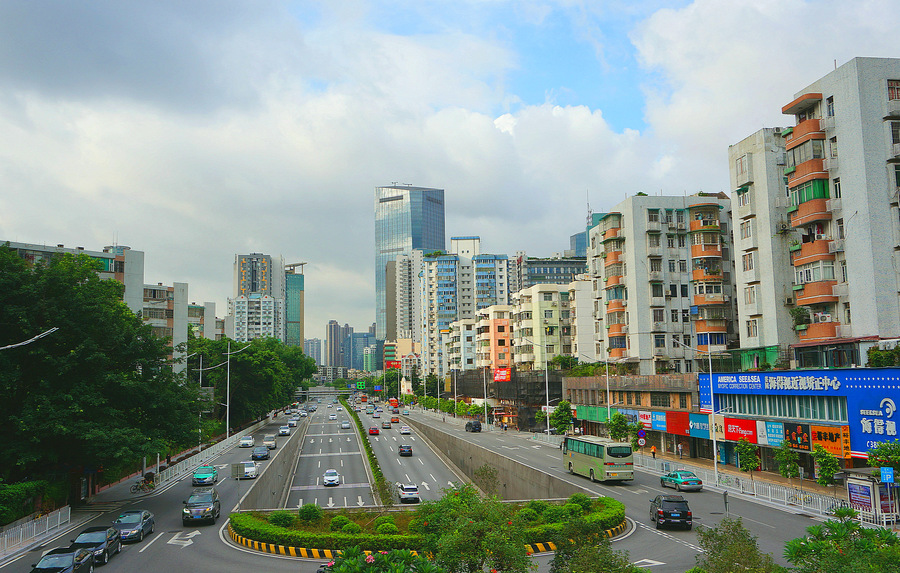 天河新街景.