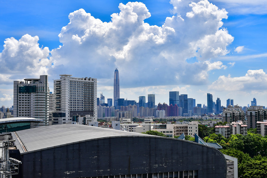 深圳蓝之自家阳台风景!