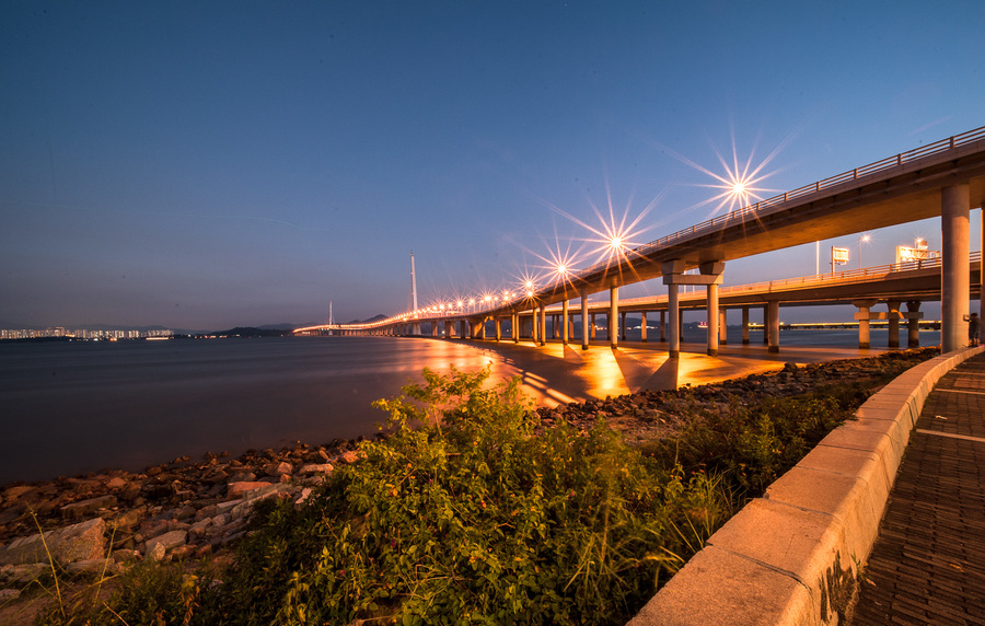 深圳湾大桥夜景