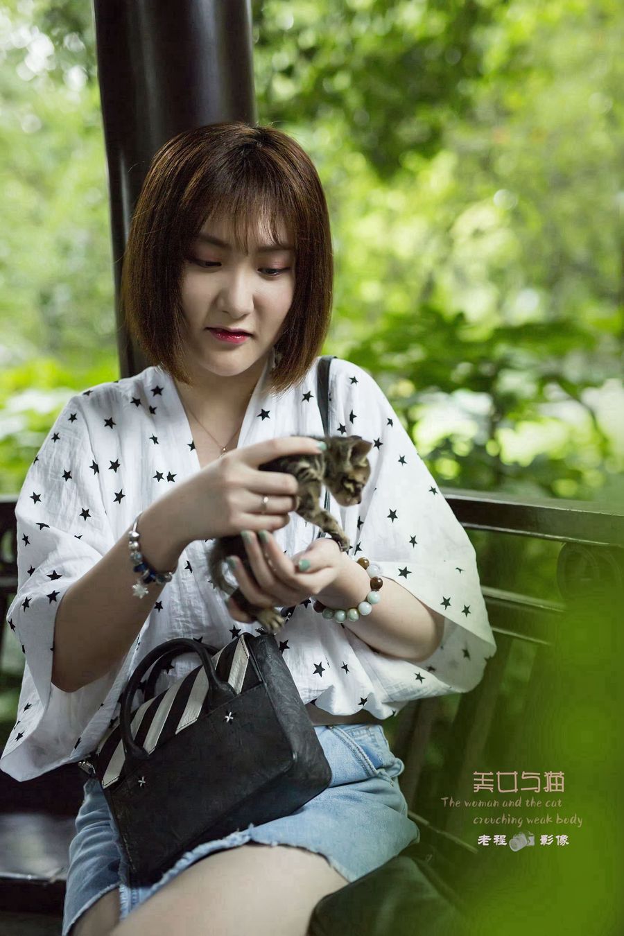 【美女与猫摄影图片】人像摄影_老程_太平洋电脑网