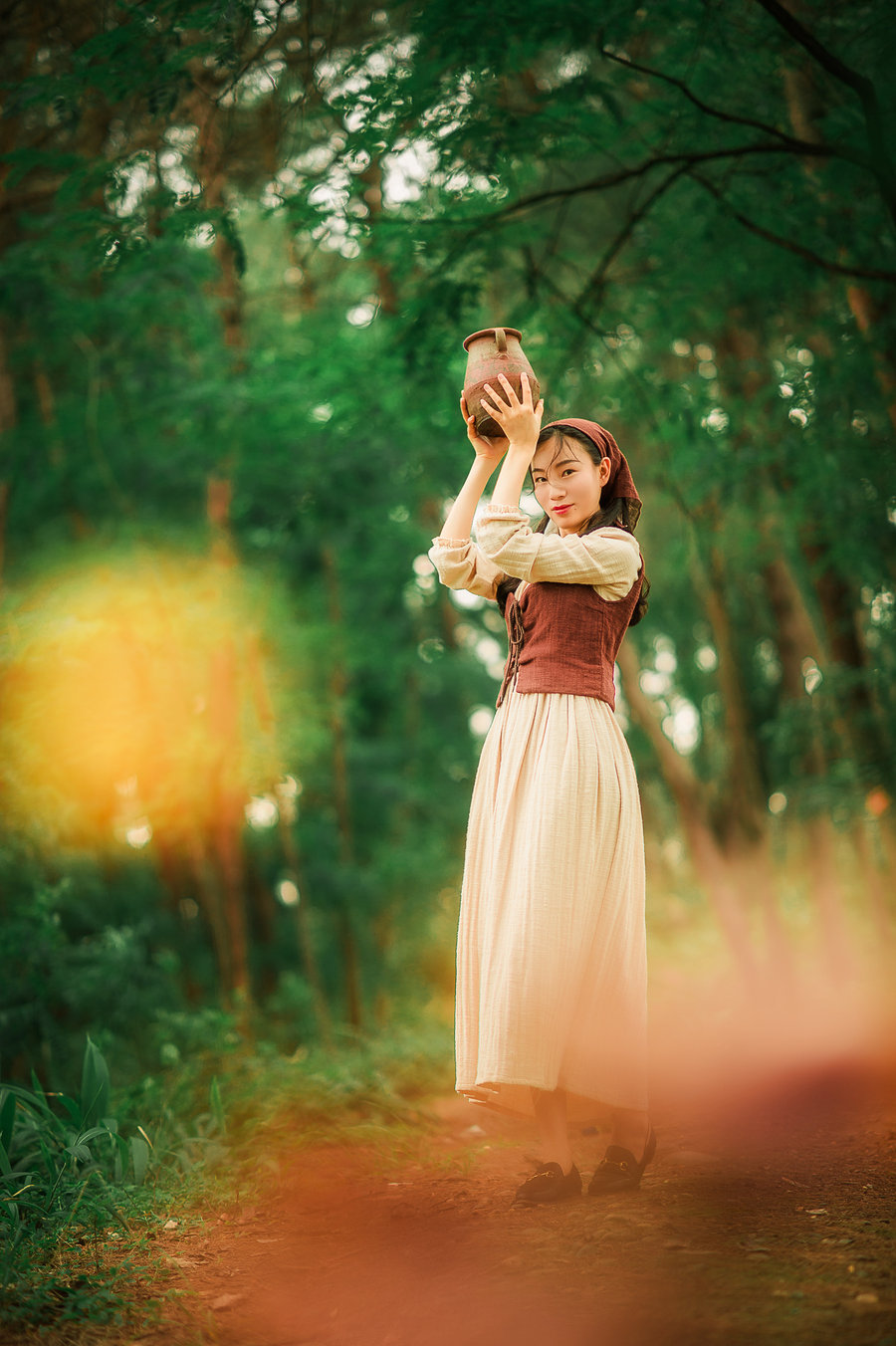 【牧羊女——油画风唯美人像之二摄影图片】人像摄影