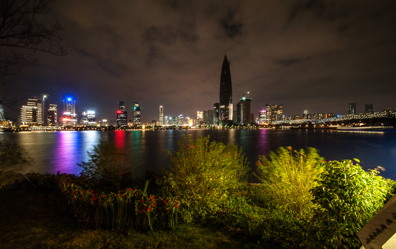 深圳湾人才公园夜景