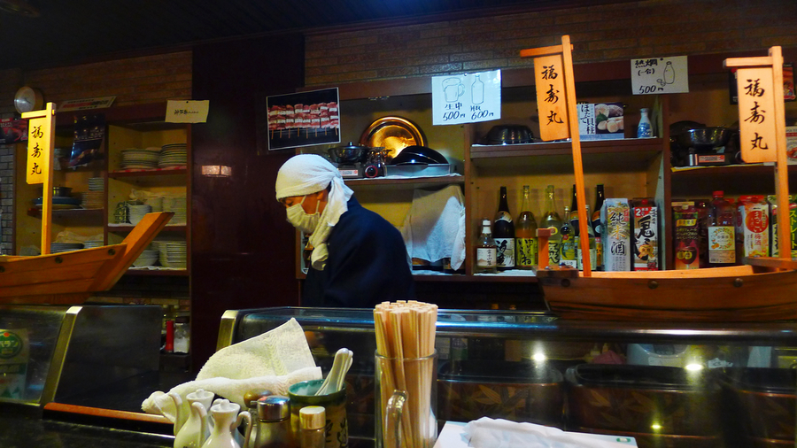 日本岐阜の小饭店