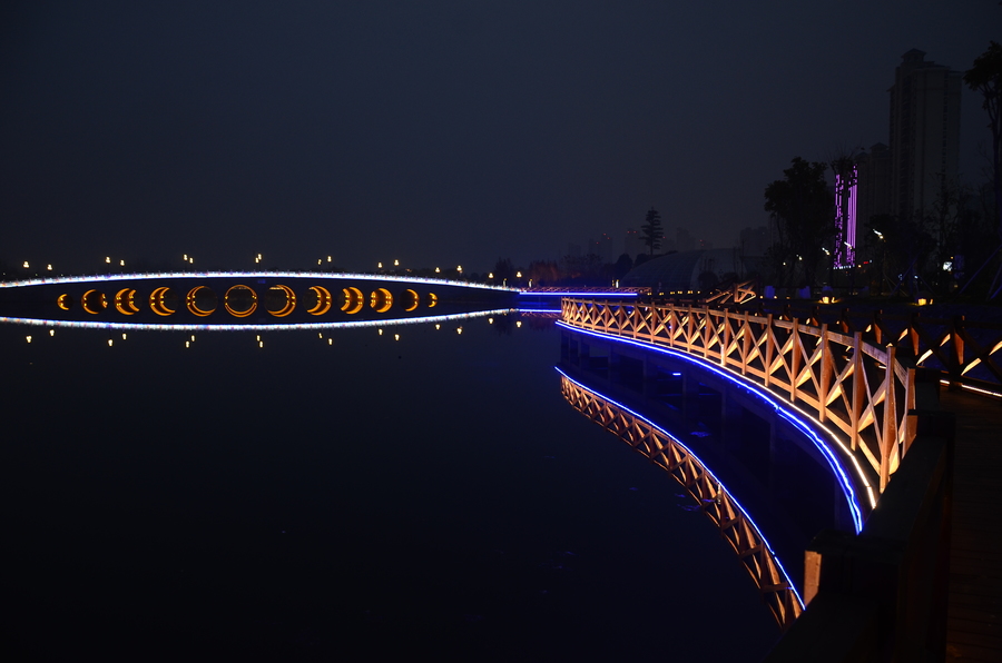 公园夜景